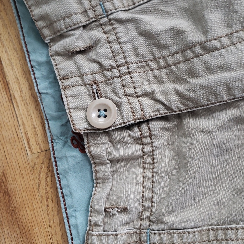 (8) Eddie Bauer Khaki Capris Cropped Cargo Hiking Gorpcore Casual Outdoor Walk - Picture 13 of 13